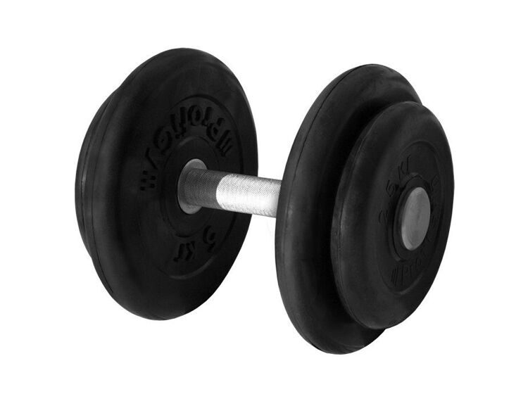 Гантель «PROFIGYM» неразборная с хромированной ручкой 16 кг